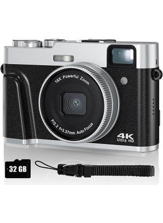 4K Digital Camera for Photography, Autofocus 4K Camera with Viewfinder 16X Anti-Shake Video Camera Vlogging Camera for YouTube Compact Point and Shoot Digital Cameras with 32GB SD Card - pzsku/ZCAD1CD995C01198DE40CZ/45/_/1719049252/152109cb-3cd4-467a-8f1b-7a512205c2ff