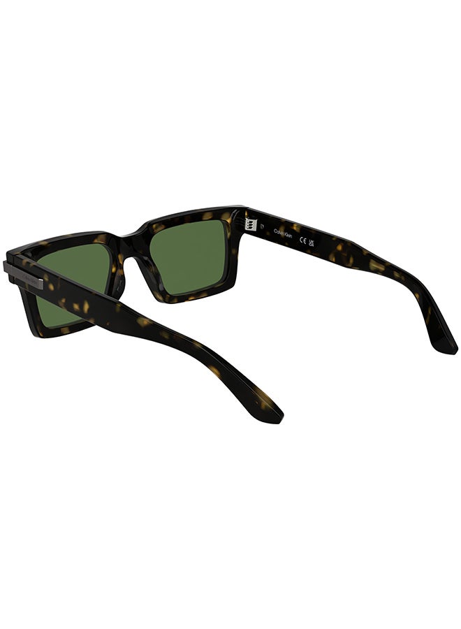 CALVIN KLEIN نظارات شمسية كاملة الإطار من أسيتات كالفن كلاين CK25503S 5120 (235) داكن هافانا - Image 2