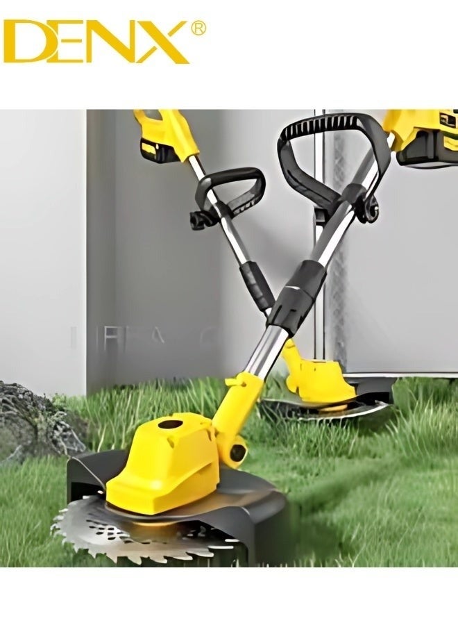 Denx Cordless electric lawnmower, 650W power, rechargeable, 30-50 minute runtime, lightweight garden tool - Image 5