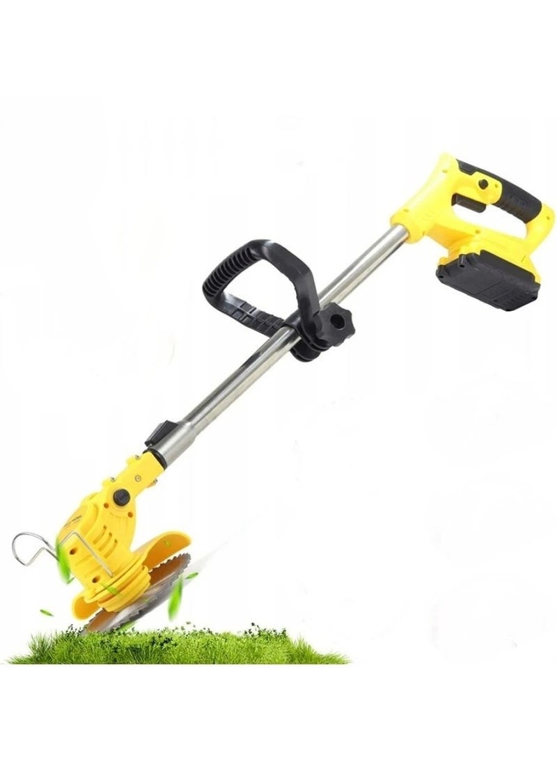 Denx Cordless electric lawnmower, 650W power, rechargeable, 30-50 minute runtime, lightweight garden tool - Image 1