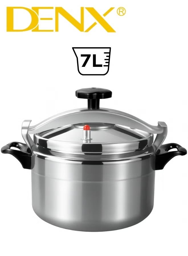 Denx 7L Silver Aluminum Pressure Cooker, DX3428 - Image 1