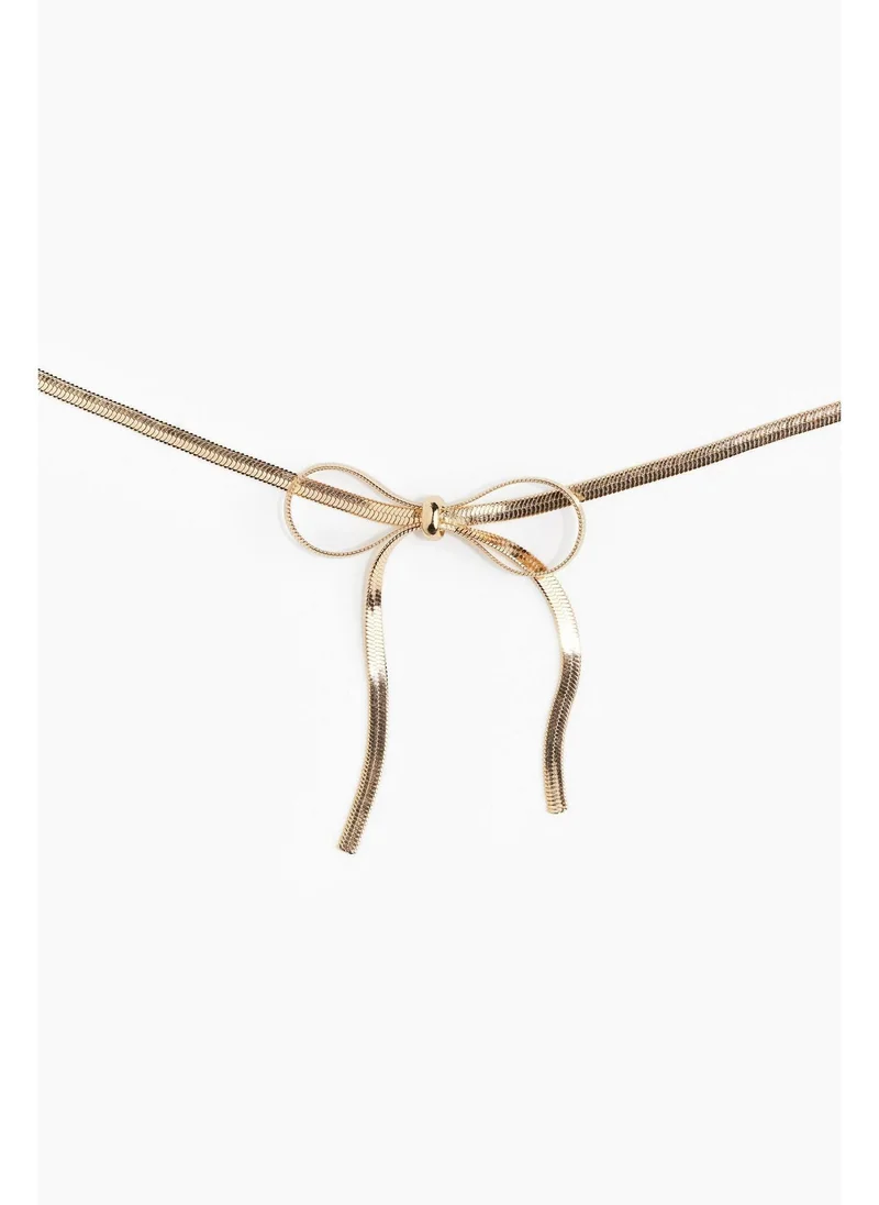 H&M Bow-detail necklace