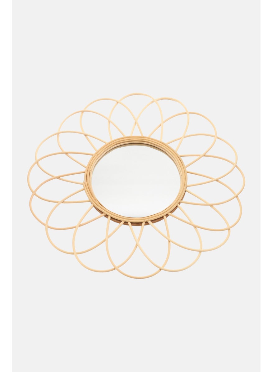 CMP Rattan Mirror , Tan  - Image 1