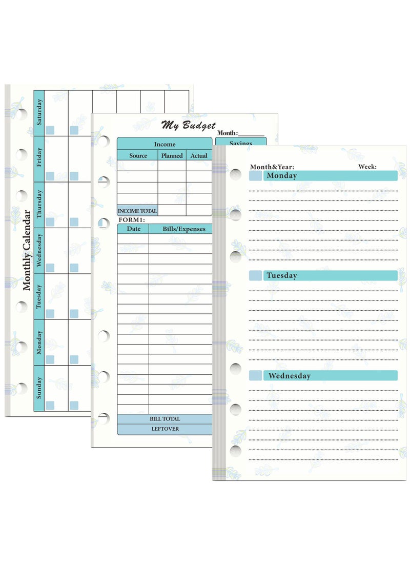 Y&D A6 Loose Leaf Notebook Set Pu Leather Loose Leaf Notebook Cash Budget Ledger Plan Notebook Plan Monthly Plan Manual Ledger Budget Binder  - Image 4