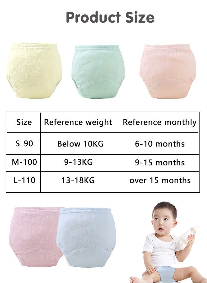 Sharpdo 5-Pieces Baby Potty Training Pants, Breathable Potty Training Underwear, Toddler Training Underwear for Boy and Girls, Size 90 / 100 / 110  - Image 2