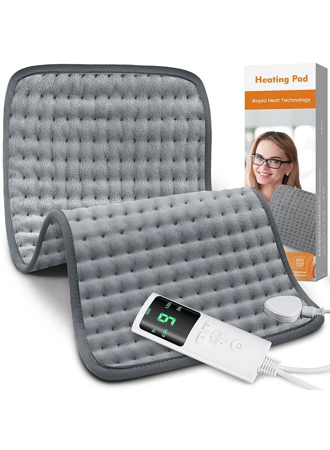 إسكدنيا وسادة تسخين، وسادة تسخين كهربائية لتخفيف آلام الظهر والتشنجات، بطانية كهربائية للعلاج الطبيعي مع 9 إعدادات حرارة، 4 خيارات مؤقت، إيقاف تلقائي - Image 1
