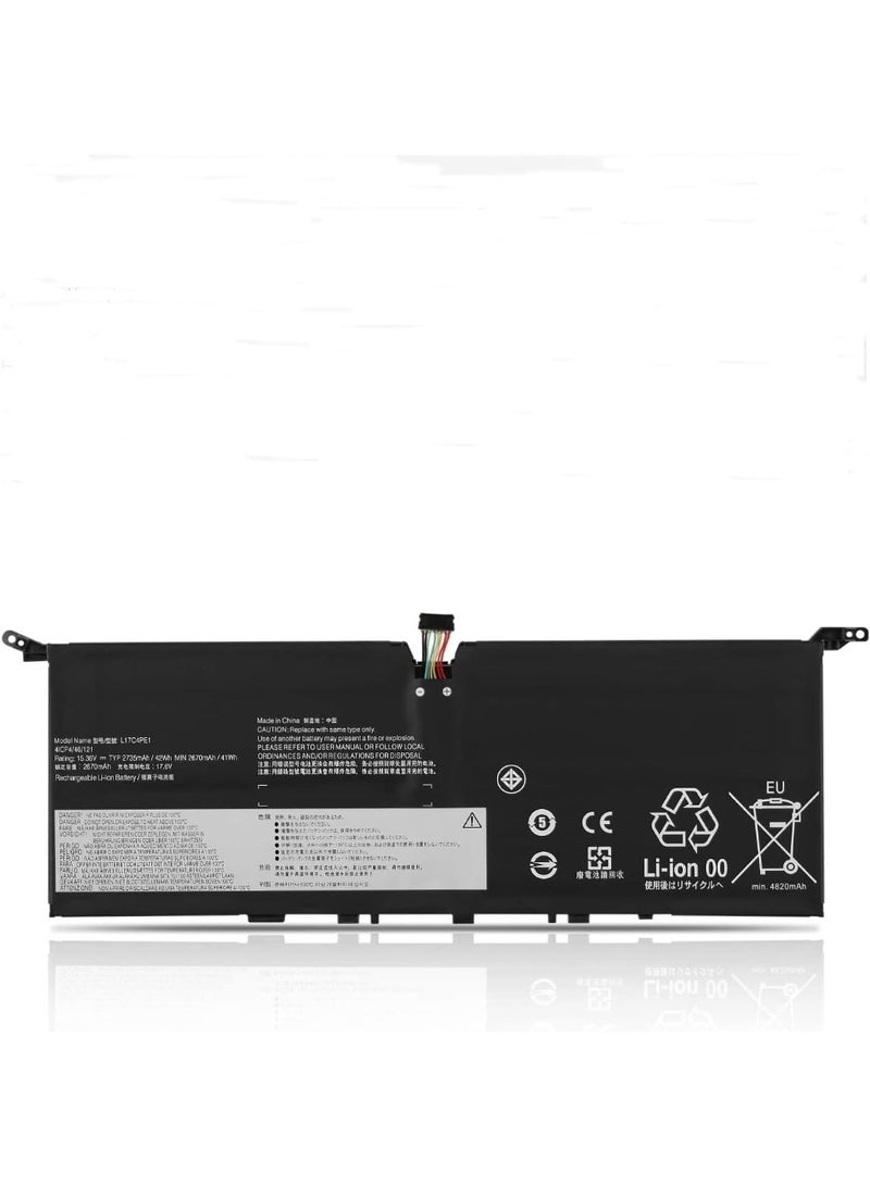 Terabyte 15.36V 42Wh L17S4PE1 L17C4PE1 L17M4PE1 5B10R32748 5B10R32749 Battery Compatible for Le.novo IdeaPad 730S-13IWL Series - 13.3": - Image 1