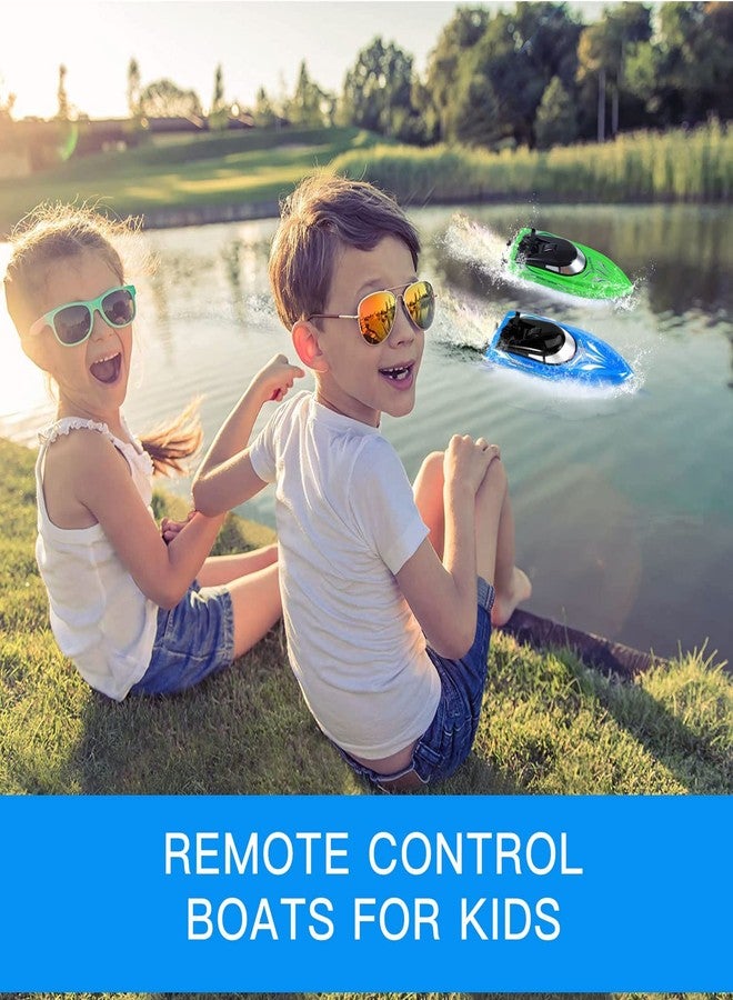 Geefia 2-Pack High-Speed RC Boats - Remote Control Boats for Kids and Adults - 10km/H 2.4G - Image 3