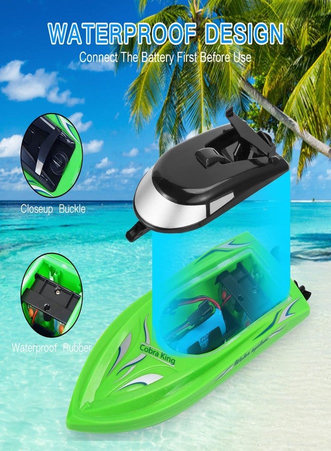 Geefia 2-Pack High-Speed RC Boats - Remote Control Boats for Kids and Adults - 10km/H 2.4G - Image 5