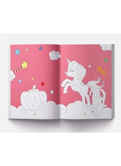 Ride A Unicorn and Chase The Rainbow - Sticker Coloring Book With 100+ Stickers: Fun Activity Book For Children  - Image 3