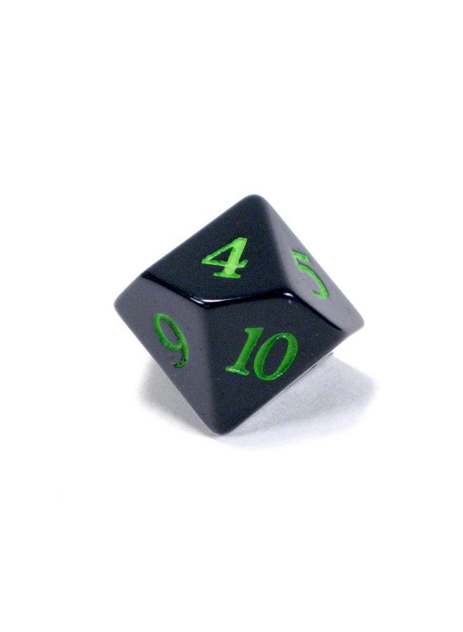 Hedral Premium MTG -1/-1 Counter Dice Set D6 with D10 Poison Spin Down - Venom Green - Hedral - Magic: The Gathering TCG CCG Wither Infect - Image 3