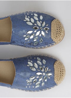 Jove JOVE Women's Casual Espadrilles BLUE  - Image 4