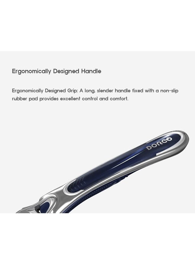 DORCO Pace7 7-Blades Razor Handle + Cartridges 11 with Case - Image 5