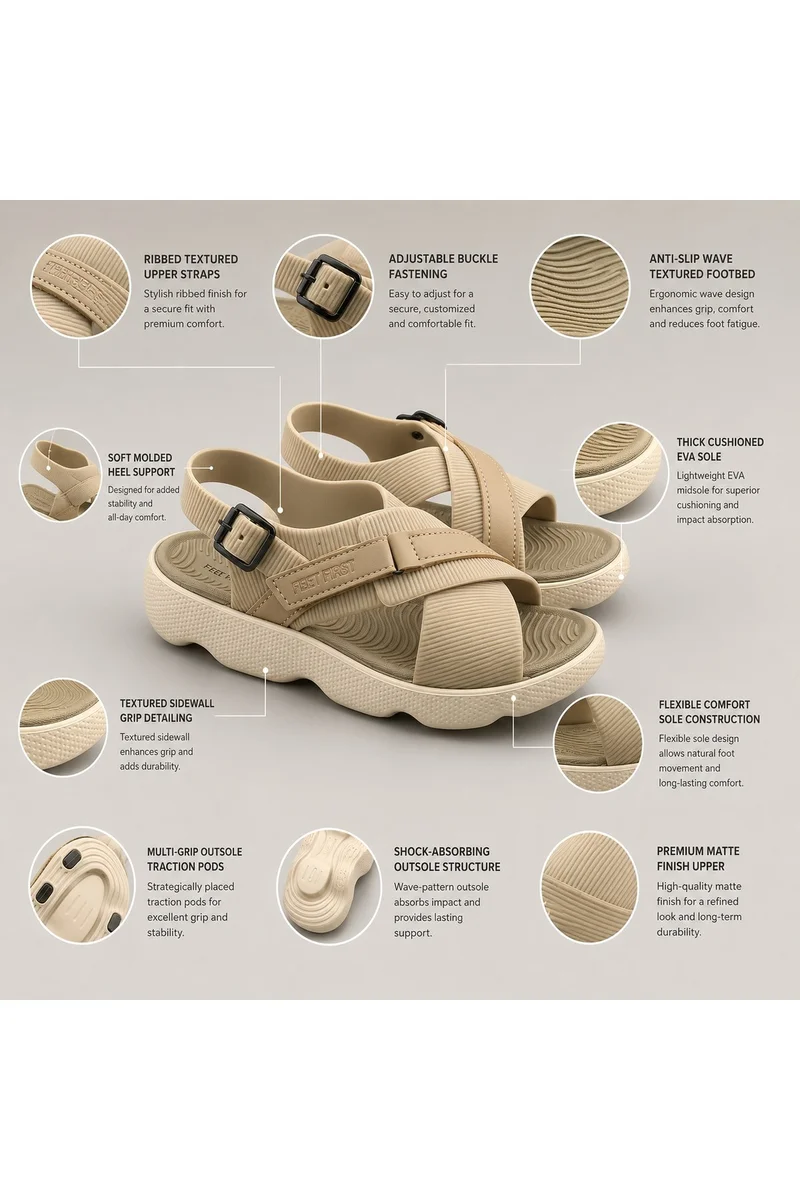 Feet First Casual Everyday Comfort Sandals