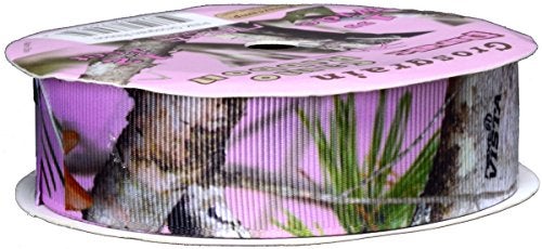 Havercamp Pink Camo Grosgrain Ribbon (1" x 12 ft., fabric ribbon) Pink Camo by Havercamp - Image 2