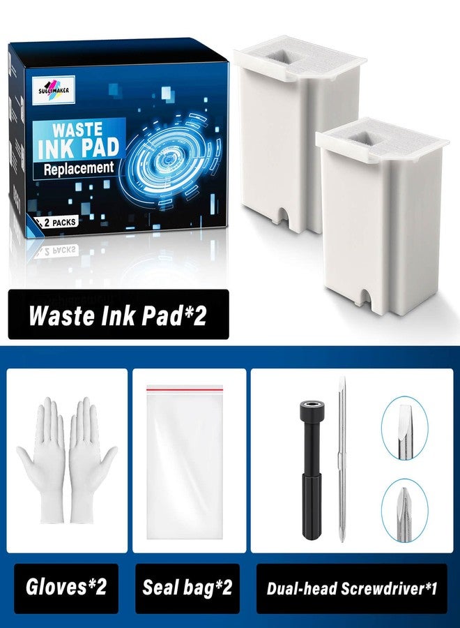 SUBLIMAKER Waste Ink Pad Replacement with Reset Software for Ecotank ET-2800 ET-4800 ET-2720 ET-2803 ET-2400 ET-4700 2800 4800 2720 2803 ET2800 ET4800 Printer, Maintenance Box with Reset Software (2 Packs) - Image 5