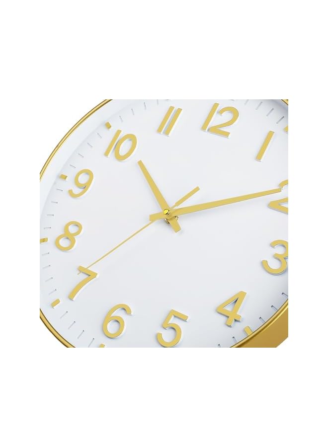 The Bros Wall Clocks, 12 inch Round Easy to Read, Battery Operated Silent Non Ticking Decorative Clocks, Modern Wall Clock for Living Room, Bedroom, Kitchen, Office and Classroom Decor - Image 4