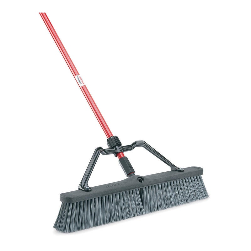 Libman Libman 825 RoughSurface HeavyDuty Push Broom with Resin Brackets 24 