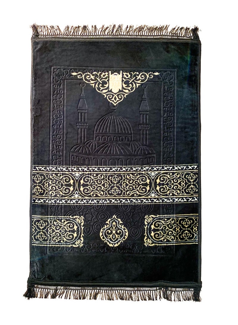 QUTOOB Prayer mat of Masjid Al Nabvi  shape Premium quality specially designed so it will comfort you while praying.  - Image 1