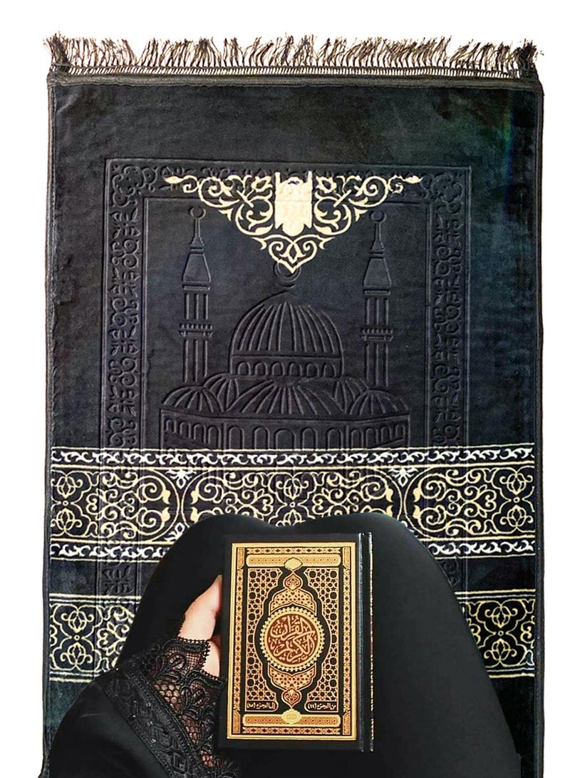 QUTOOB Prayer mat of Masjid Al Nabvi  shape Premium quality specially designed so it will comfort you while praying.  - Image 4