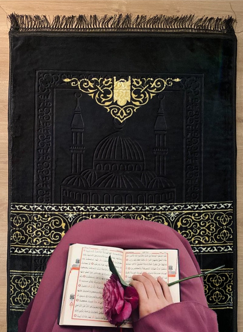 QUTOOB Prayer mat of Masjid Al Nabvi  shape Premium quality specially designed so it will comfort you while praying.  - Image 3