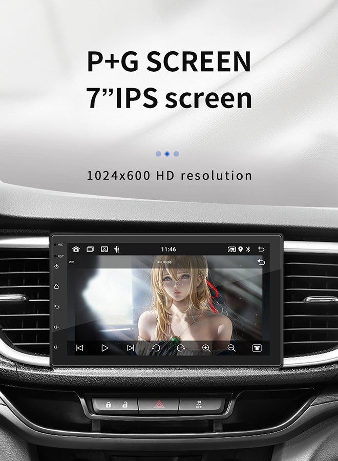 تونكي نظام ملاحة ذكي للسيارة بنظام أندرويد 11، شاشة لمس 7 بوصة، بلوتوث 5.0، GPS، واي فاي، راديو FM، دعم كاميرا خلفية وتحكم بالمقود - Image 5