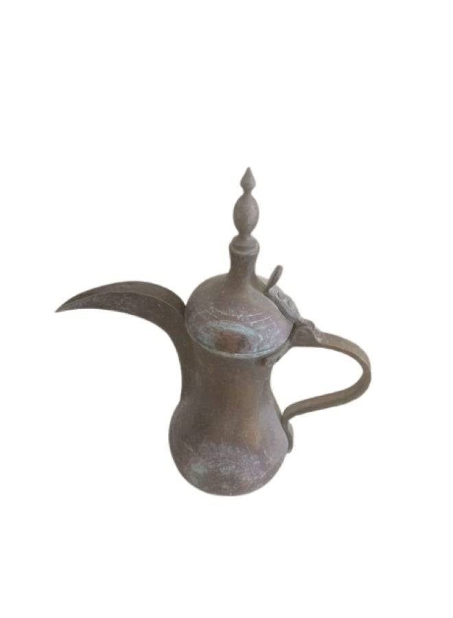 Antique Metal Dallah - Traditional Arabic Coffee Pot, 35cm