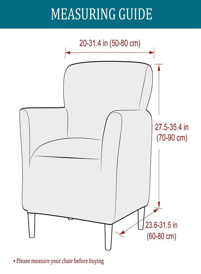 NILUOH Chair Covers Armchair Stretch Chair Slipcovers with Arms Printed Accent Chair Covers for Living Room Soft Nonslip Armchair Slipcovers Protector for Dogs Pets Home Decor - Image 5