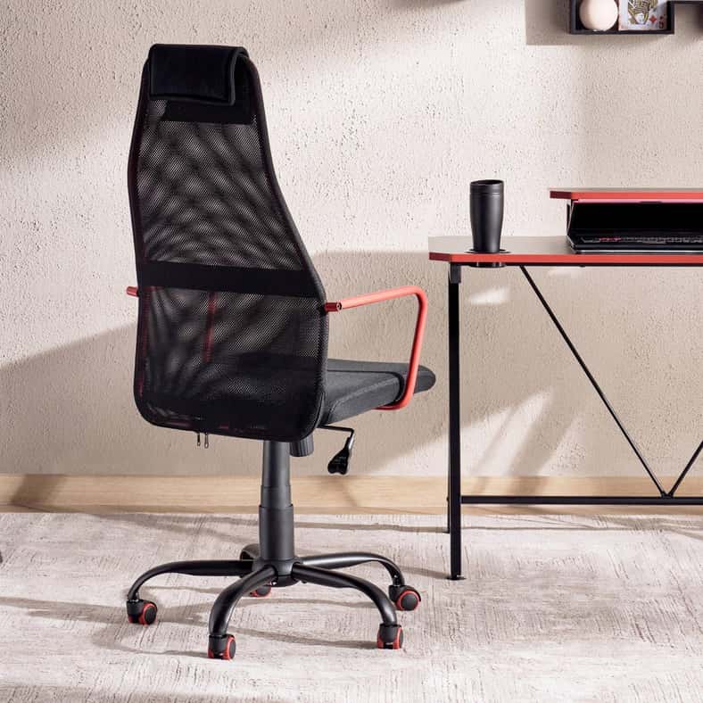 Pan Home DALE GAMING CHAIR - BLACK & RED - Image 4
