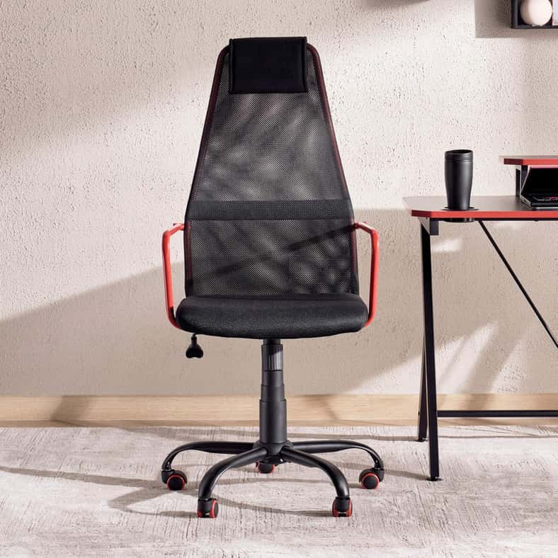 Pan Home DALE GAMING CHAIR - BLACK & RED - Image 3