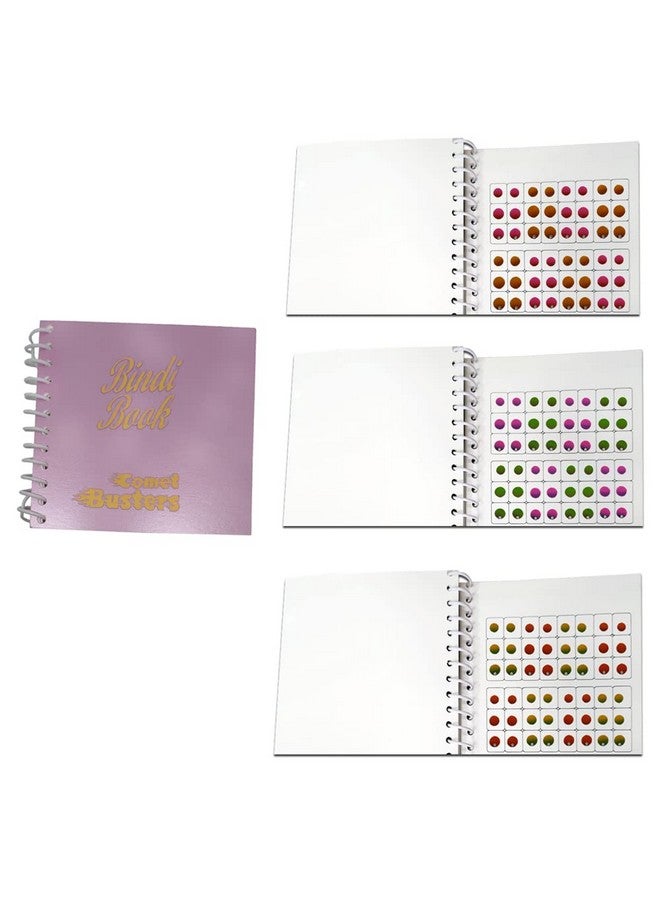 Comet Busters Mini Bindi Book 8-288 Round Multicolor Shaded Ombre Bindis (BOOK 8) - Image 2