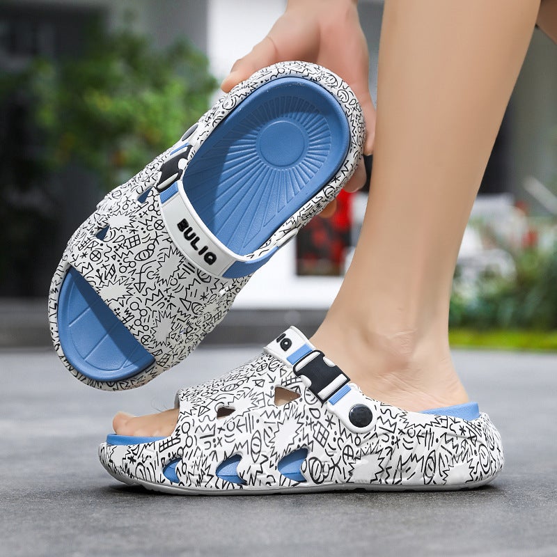 Children'S Shoes, Couple'S Beach Shoes, Unisex Sandals, Summer Outdoor Non-Slip Parent-Child Shoes, Clogs - Image 2