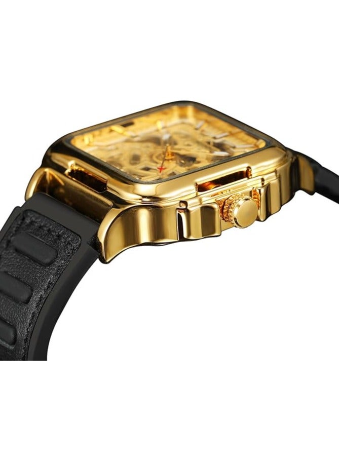 FORSINING Watches for Men Watch Leather Strap Luxury Luminous Water Resistant Automatic Mechanical Wristwatch 1008 - Image 3