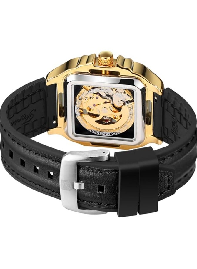 FORSINING Watches for Men Watch Leather Strap Luxury Luminous Water Resistant Automatic Mechanical Wristwatch 1008 - Image 4