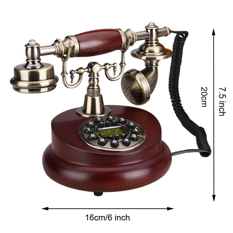 TelPal Classic Vintage Desktop Wired Office Telephone of 1950 Old Fashioned Antique Style Home Phone - Image 3