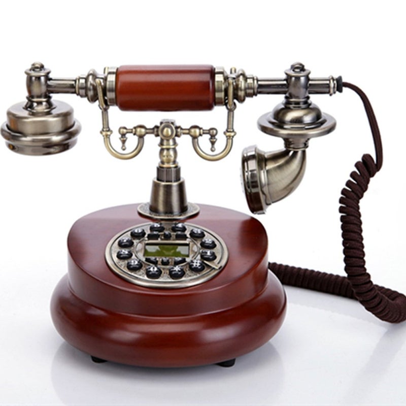 TelPal Classic Vintage Desktop Wired Office Telephone of 1950 Old Fashioned Antique Style Home Phone - Image 1