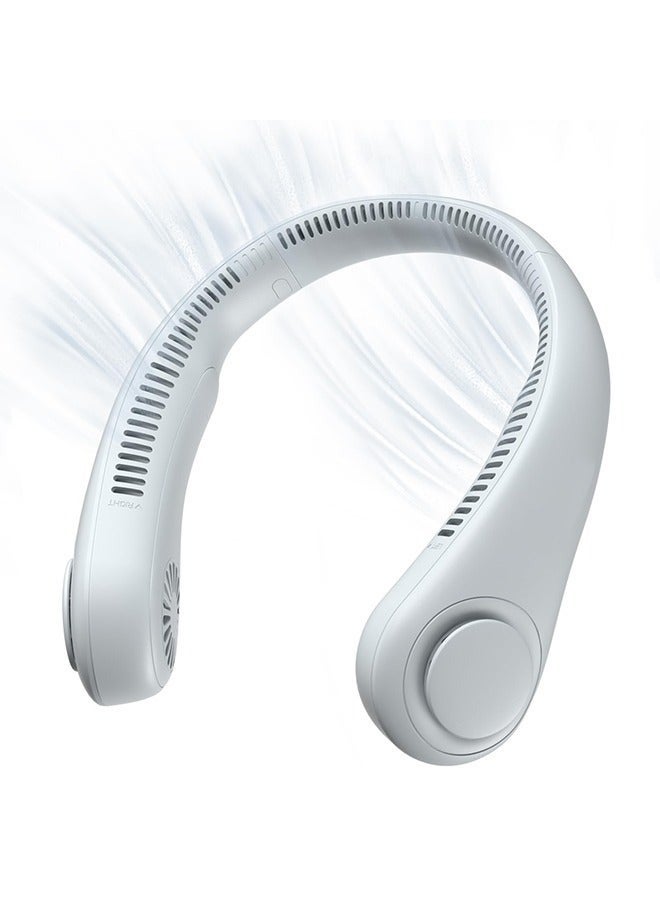 Sakulight مروحة عنق محمولة، مروحة بلا صمامات، وبطاريات 4000 ميليأمبير، يمكن مراوح شخصية - Image 1