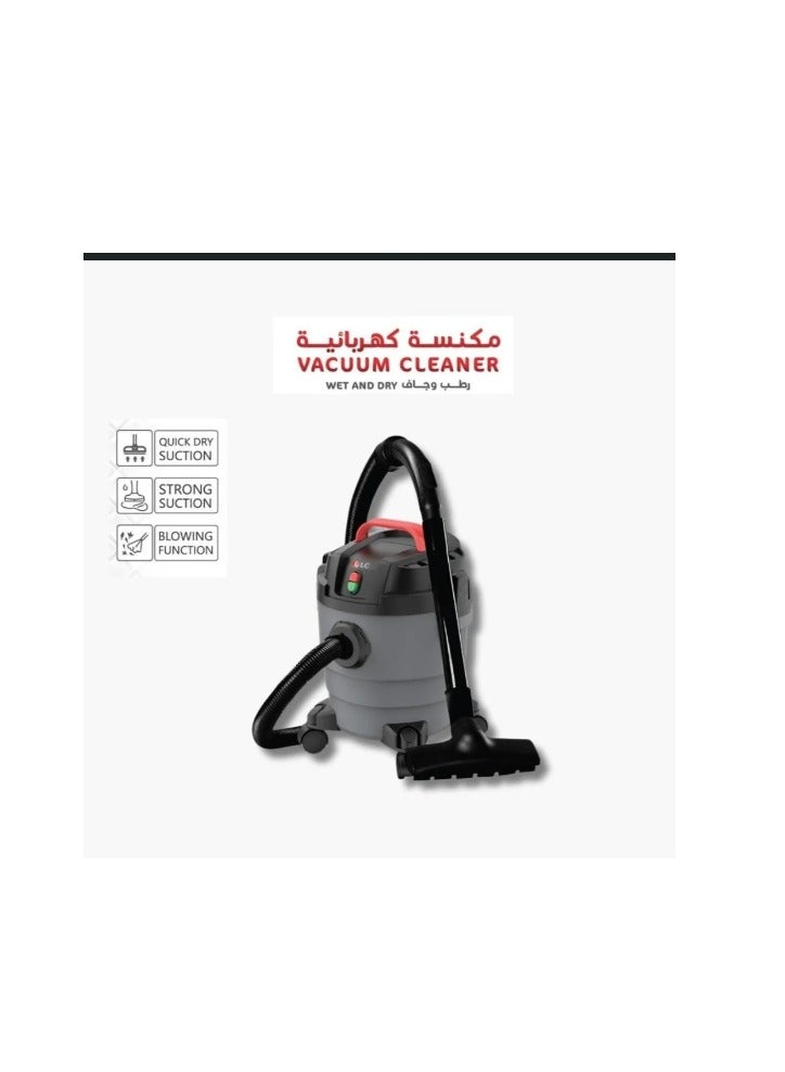 كراون مكنسة كهربائية رطب وجاف ونفخ 2 في 1، سعة 15 لتر - Image 2