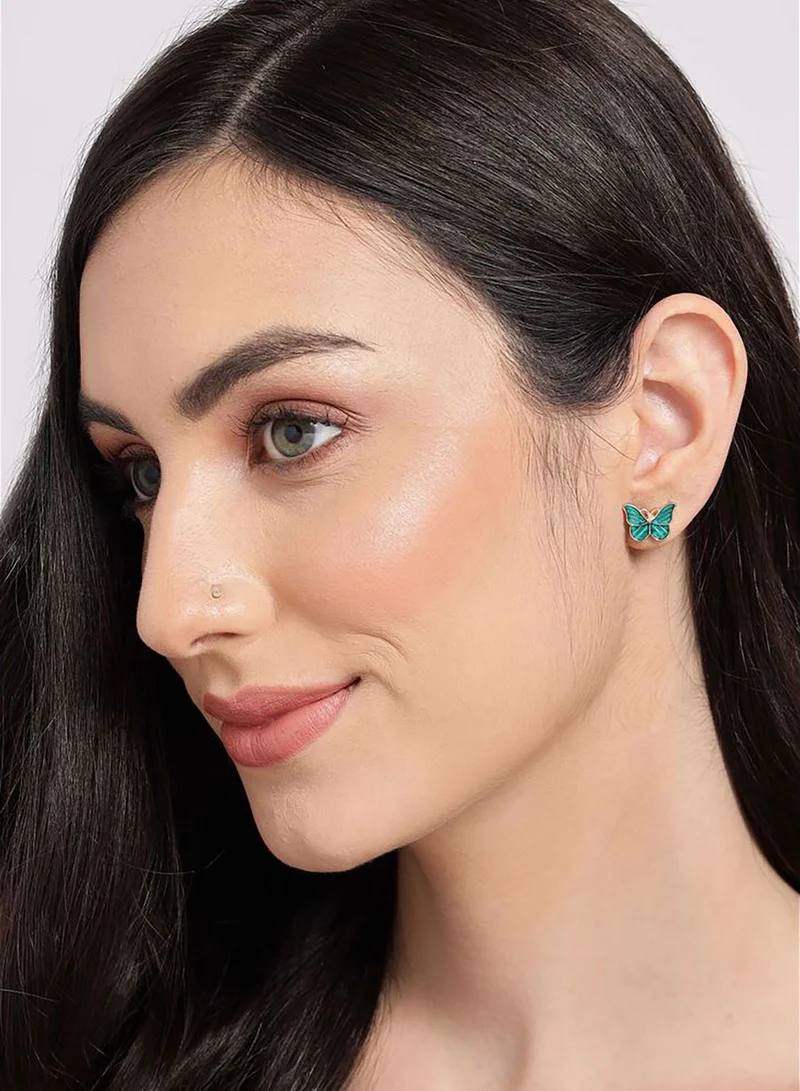 SOHI Pack of 6 Butterfly Shaped Earrings