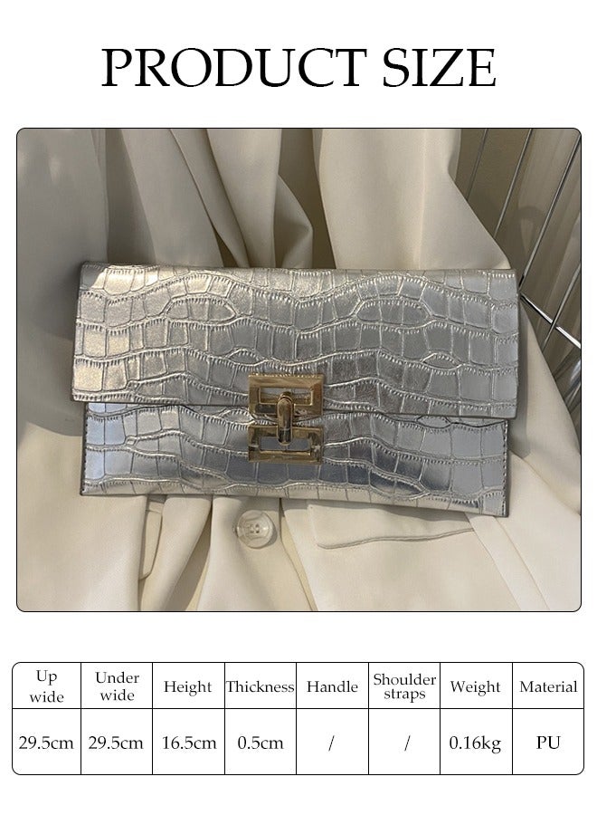 DUNISO Women Shiny Glitter Evening Clutch Envelope Handbag Evening Bag Purse Bag for Wedding Formal Cocktail Party  - Image 5