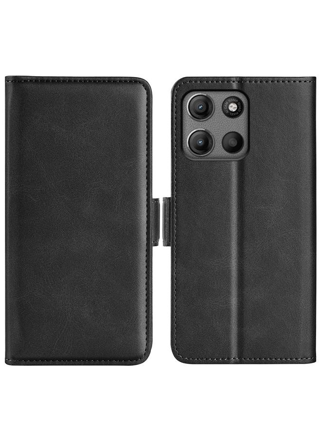 اس-توب جراب لهاتف Motorola Moto G15، جراب هاتف جلدي أفقي قابل للطي مع مشبك مغناطيسي مزدوج الجوانب - Image 1