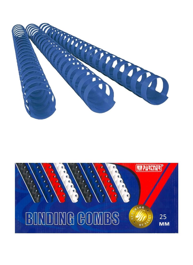 PARTNER - Binding Accessories With 25mm Comb Blue - Image 1