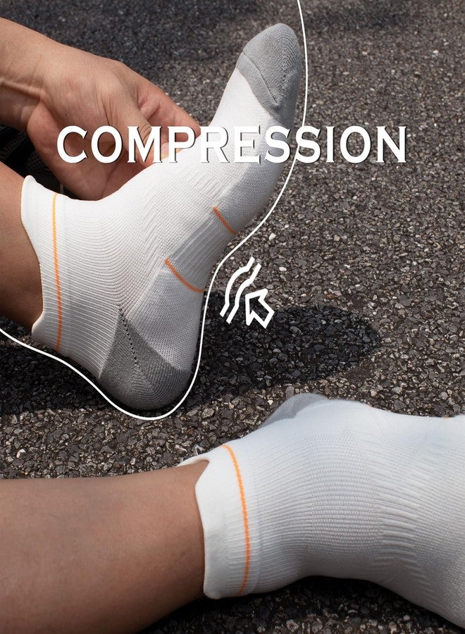 BRISIRA Bamboo Viscose Compression High Ankle Socks Men Women Cushioned Anti Blister HIking Golf Arch Support Running Socks - Image 2