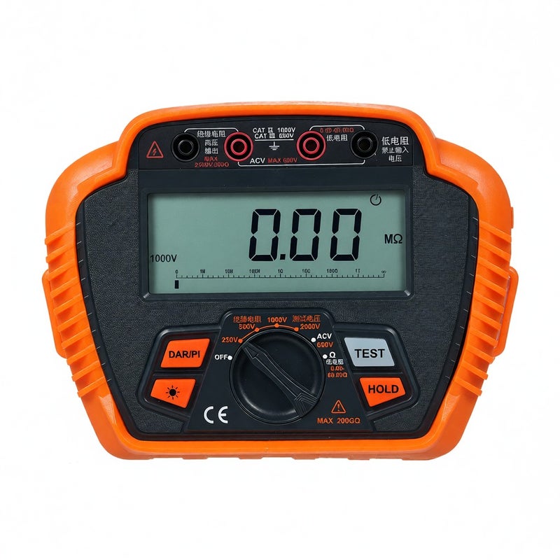 NJTY Insulation Resistance Tester 2500V Digital Megohmmeter MAX 200GΩ Measuring Low Resistance Absorption Ratio - Image 1