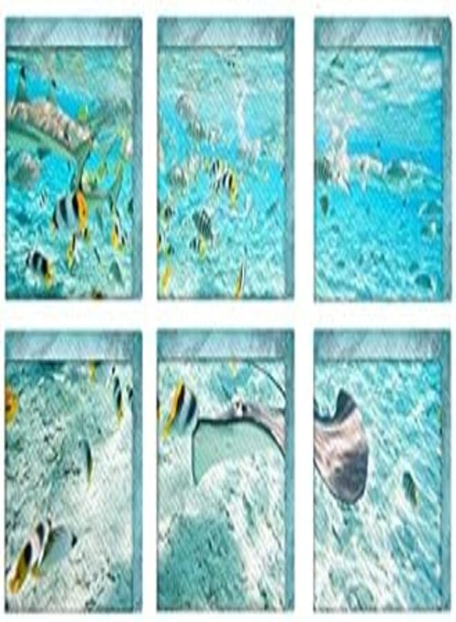 Modern Minimalist 3D Underwater World Bathtub Imitation Wall Stickers for Home Decor