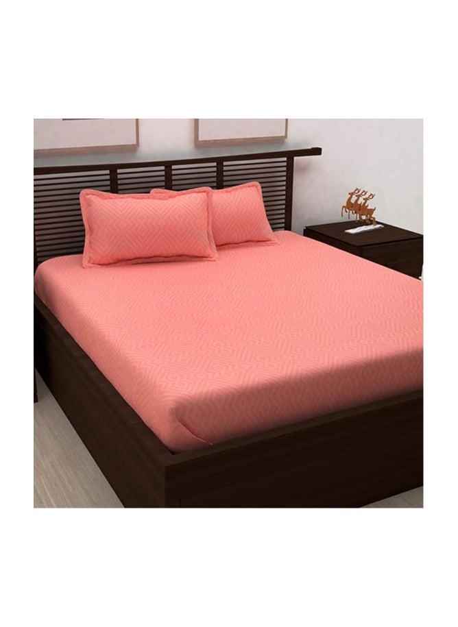 Story at Home Story at Home King Double Bedding Set, Pink, 270 x 235 cm, NVG1429, 3 Pieces  - Image 1