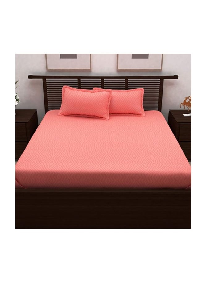 Story at Home Story at Home King Double Bedding Set, Pink, 270 x 235 cm, NVG1429, 3 Pieces  - Image 2