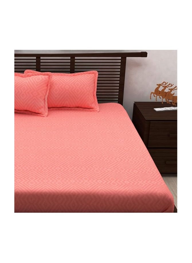 Story at Home Story at Home King Double Bedding Set, Pink, 270 x 235 cm, NVG1429, 3 Pieces  - Image 3