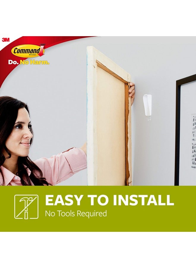 Command Command Large Canvas Hangers for Walls, Holds up to 3 lb 18"x24" Canvas, 3 Hangers with 4 Command Strips, Damage-Free Removable Wall Art Hanger, Great for Room Décor  - Image 3