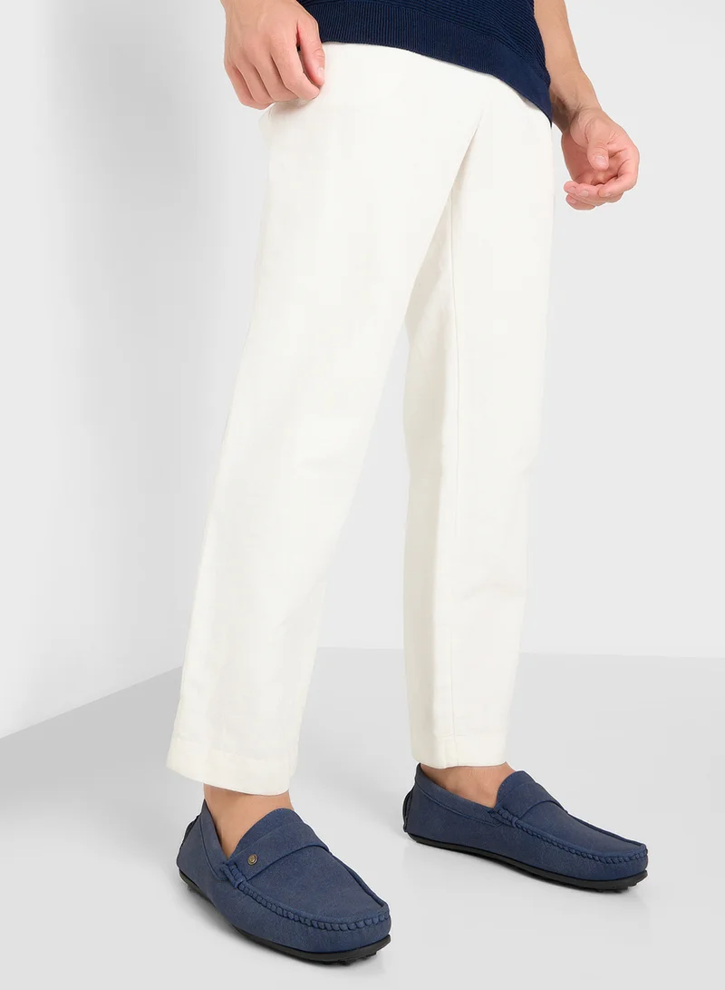 Robert Wood Faux Suede Loafers